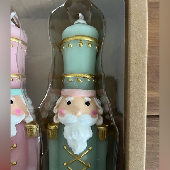 Martha Stewart Pastel Nutcracker Taper Candles New 12” Set of 2 - Picture 3 of 8